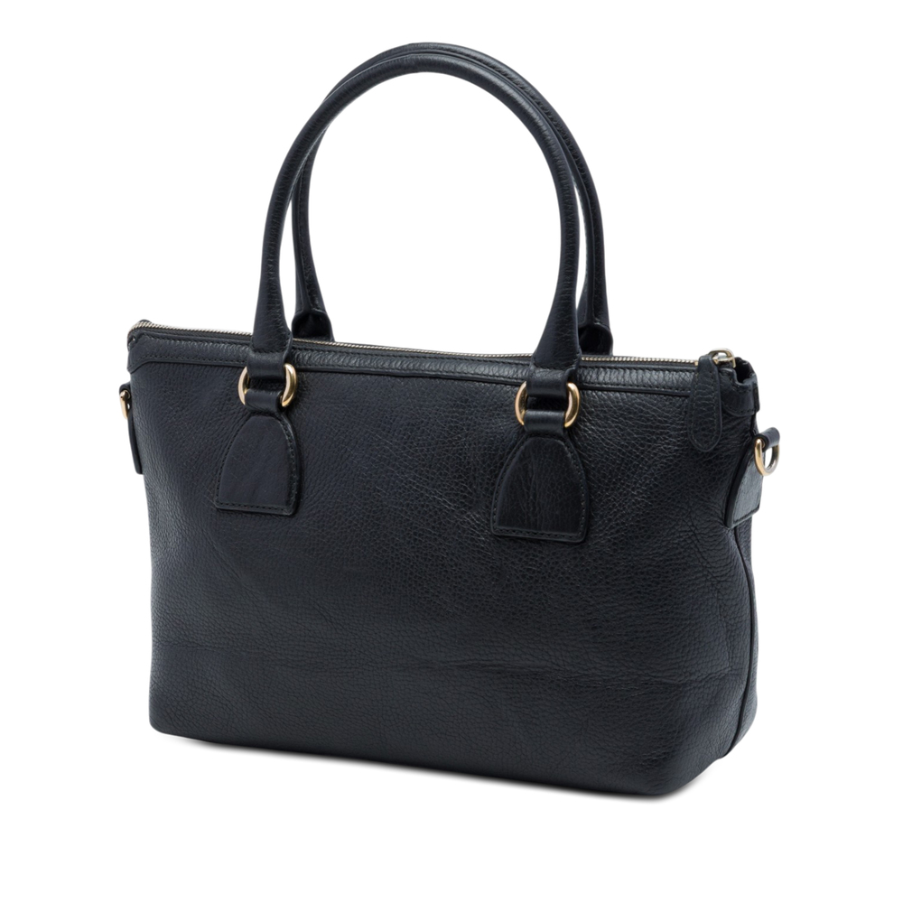 Pre-Loved Gucci Dollar Calfskin GG Charm Satchel - Picture 2 of 6